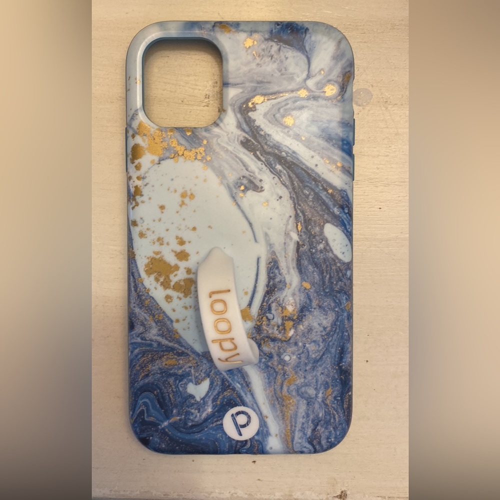 Loopy Max iPhone 11 Blue Granite Phone Case